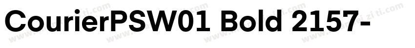 CourierPSW01 Bold 2157字体转换